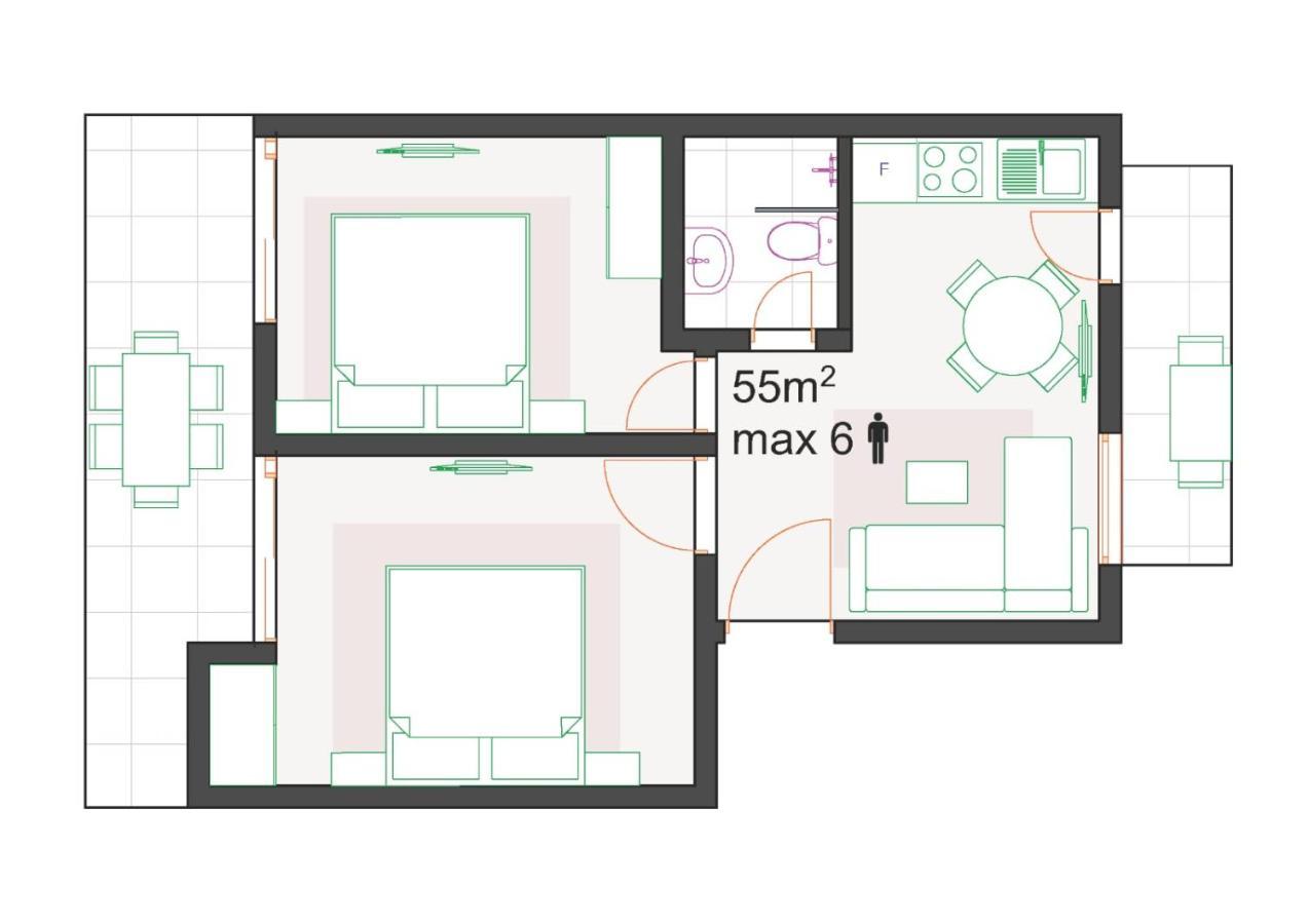 Mago Apartments Nea Kallikrateia Экстерьер фото